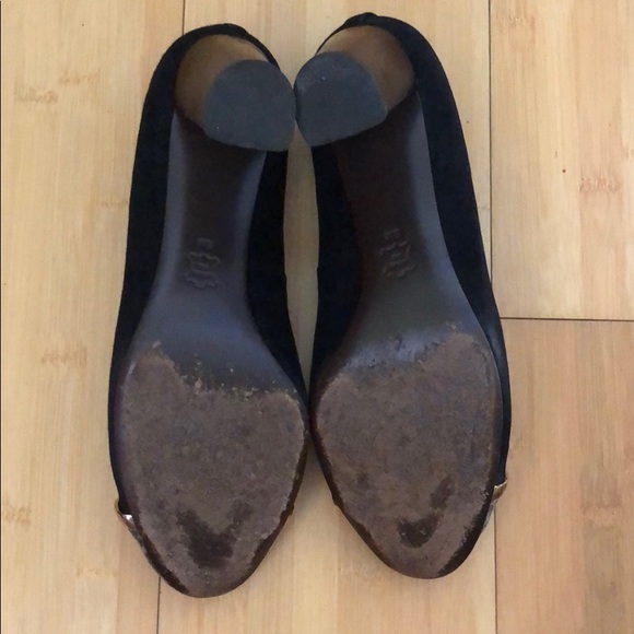 TORY BURCH - Black suede pumps - Picture 3 of 4